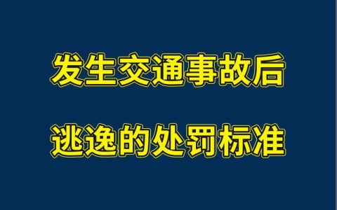 交通逃逸不构成犯罪：处罚标准与应对技巧