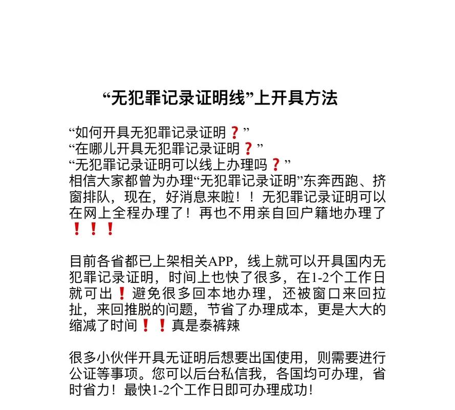 无犯罪记录证明办理全攻略：流程与注意事项解析