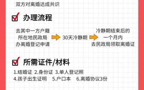 离婚手续全攻略：所需证件与流程详解
