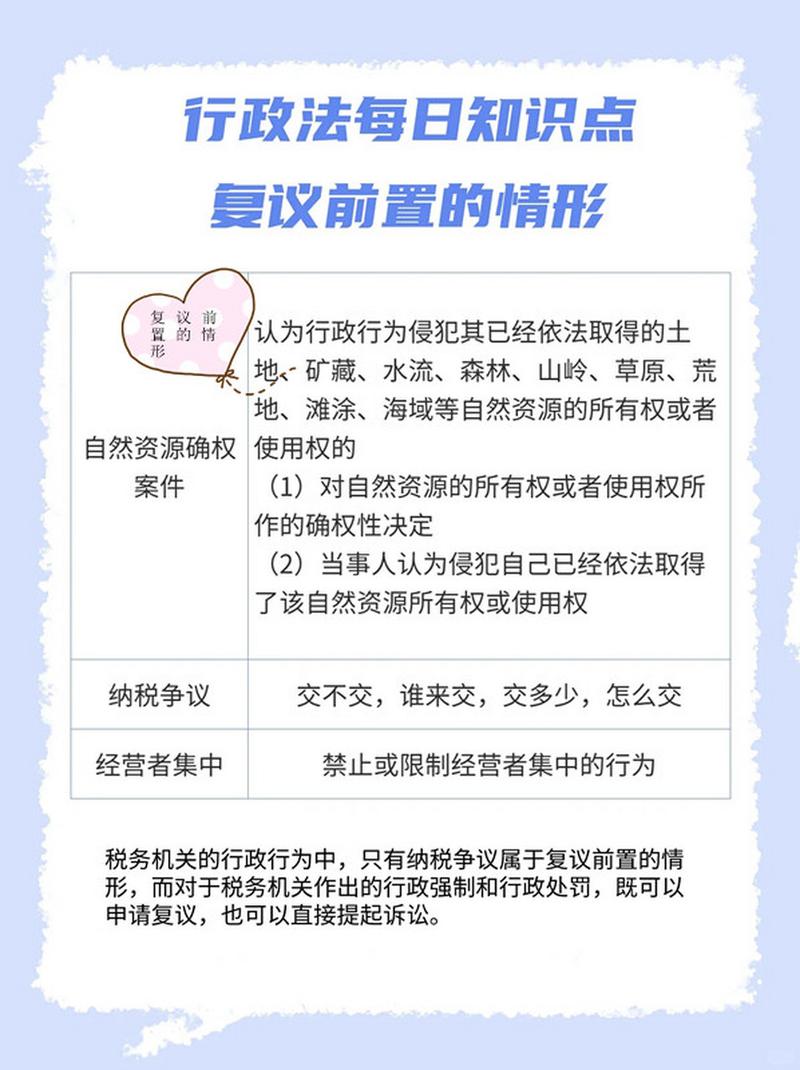 复议前置全解析：哪些情况必须先复议？