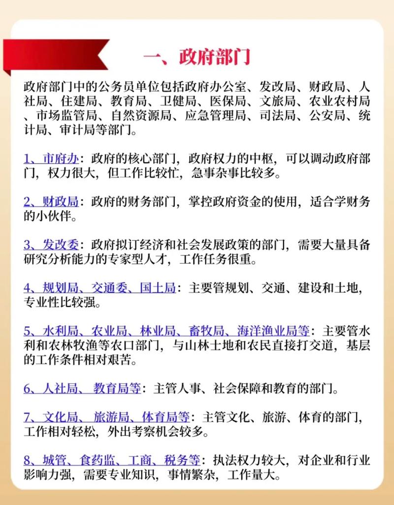 中国政府部门职能解析：职责分工与法律依据全览