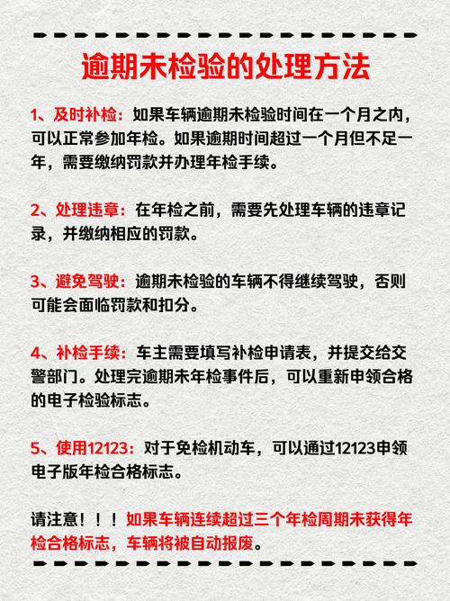 车辆逾期未年检后果严重罚款扣分与解决攻略