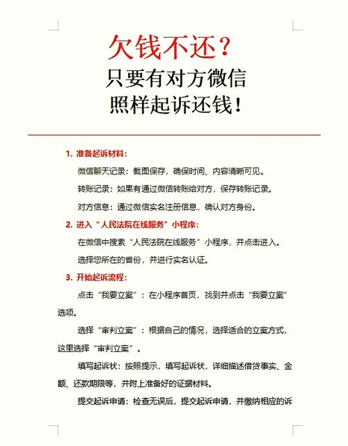 朋友微信借钱不还怎么办法律维权实用指南