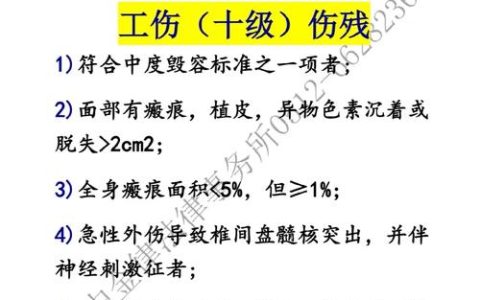 伤残等级鉴定标准详解：1-10级评定与赔偿全指南