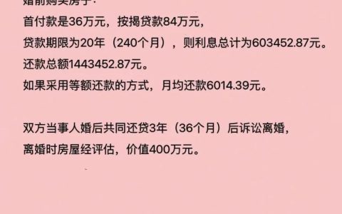 婚前首付婚后还贷，离婚时房子怎么分？