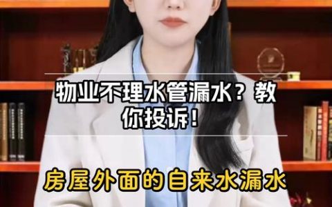 楼上漏水物业该管吗：责任划分与解决之道