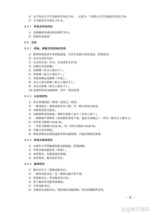 伤残评定1-10级标准详解与赔偿指南