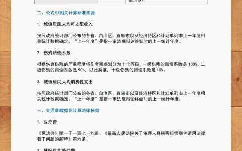 交通事故赔偿2024新规：标准与计算