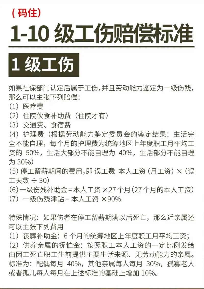 工伤十级伤残赔偿标准：金额如何算？