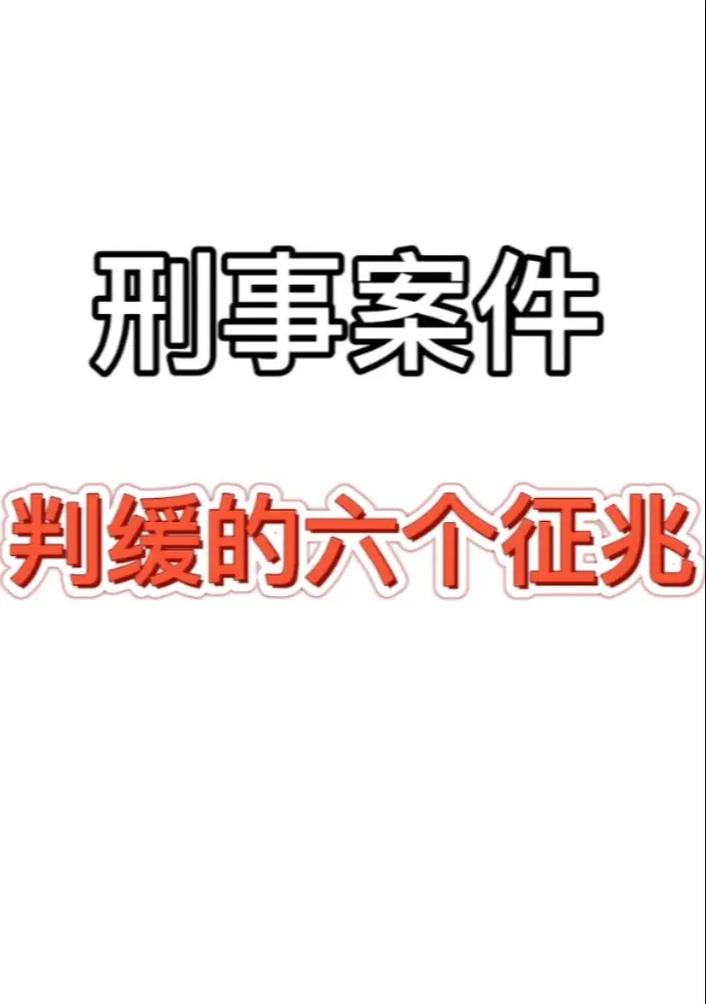 缓刑判决前的十大征兆：刑事案件审判结果预测指南