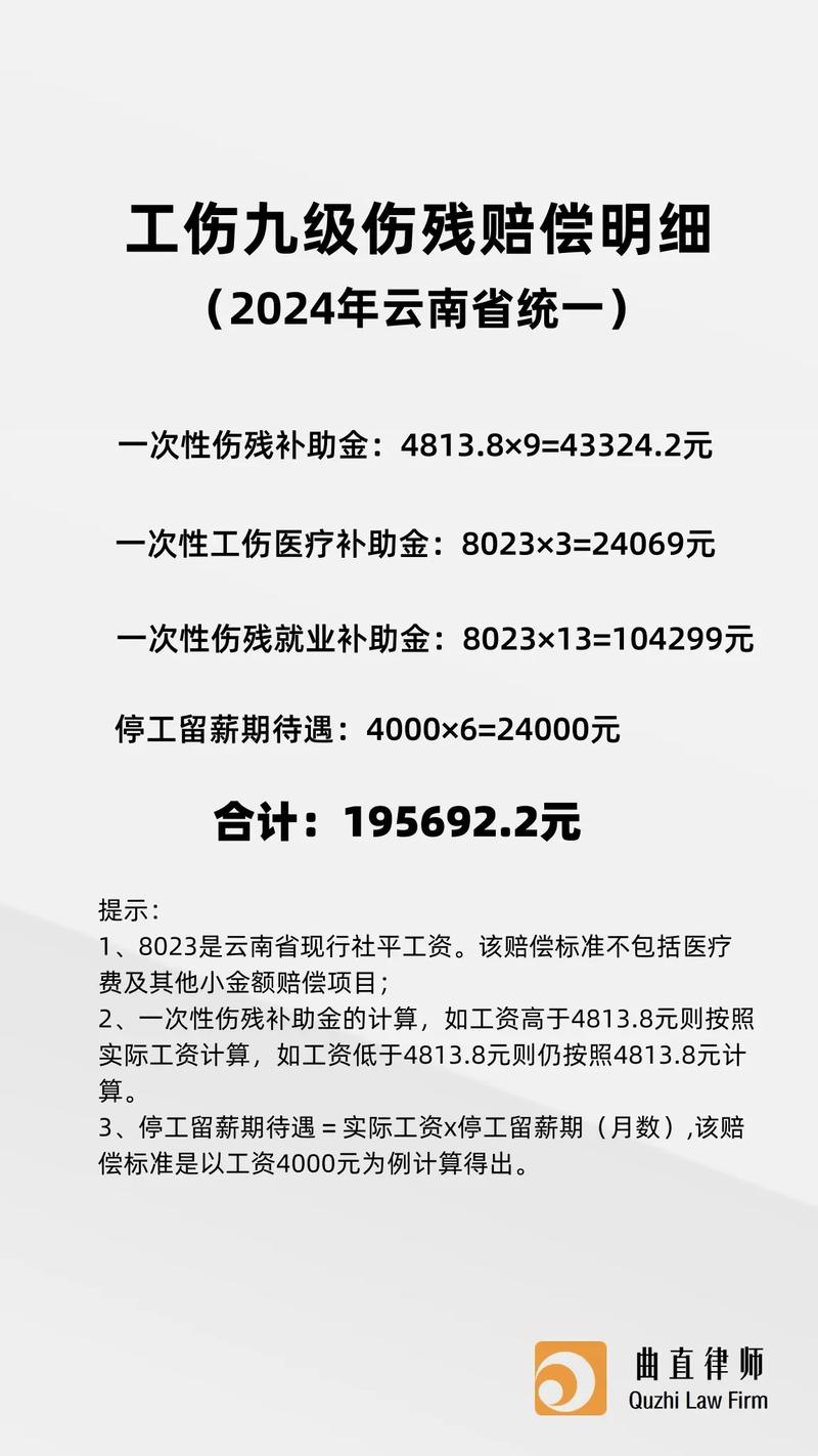 9级伤残赔偿多少钱：标准解析与影响因素