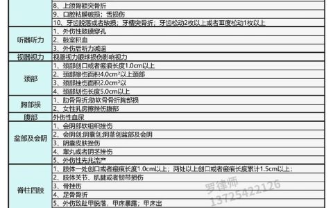 轻微伤赔偿标准全解析：项目明细与计算方法
