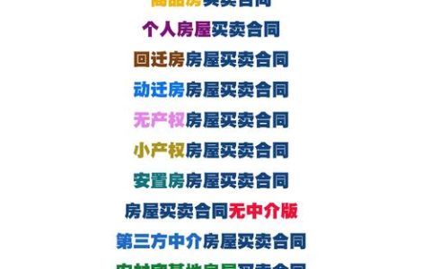 房屋买卖合同签订全攻略