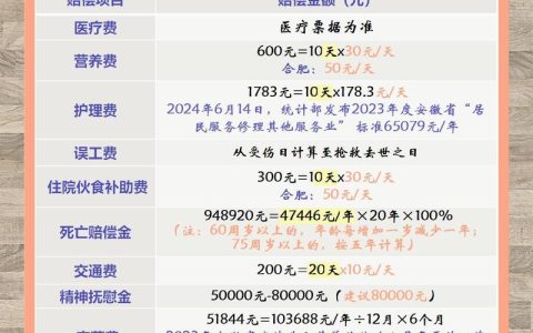 意外身亡赔偿金标准全解析与实操指南