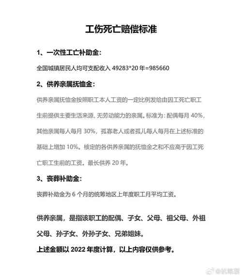 工伤死亡赔偿标准全解析与实用指南