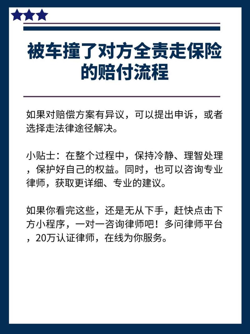 轻微车祸对方全责？赔偿项目与索赔流程详解