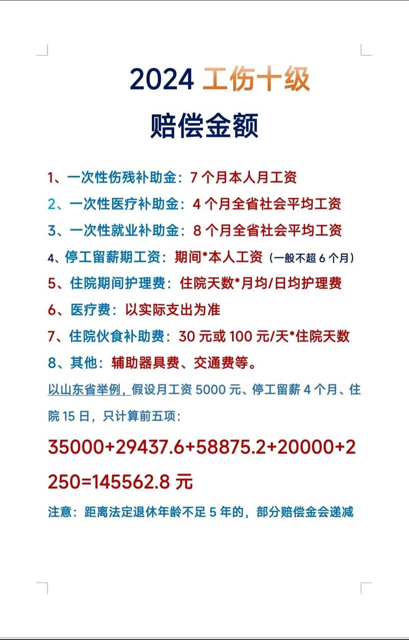 2024年十级工伤赔偿标准详解与申请指南