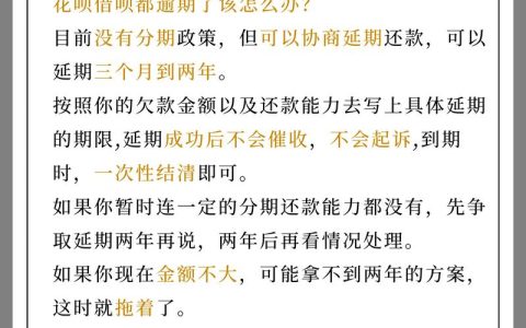 贷款逾期还不上？六大方案化解债务危机