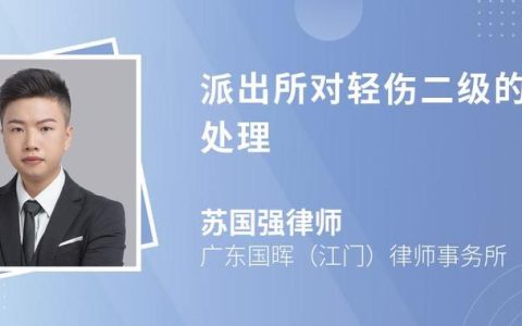 轻微伤案件派出所处理与结案全流程详解