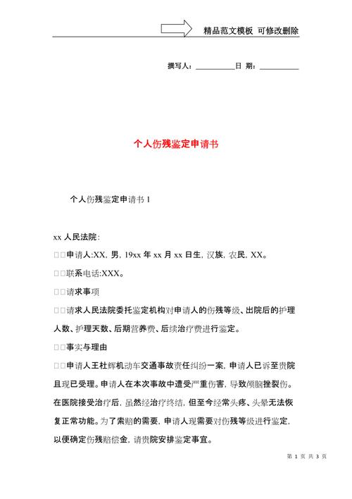 个人申请伤残鉴定指南：条件流程与关键要点解析