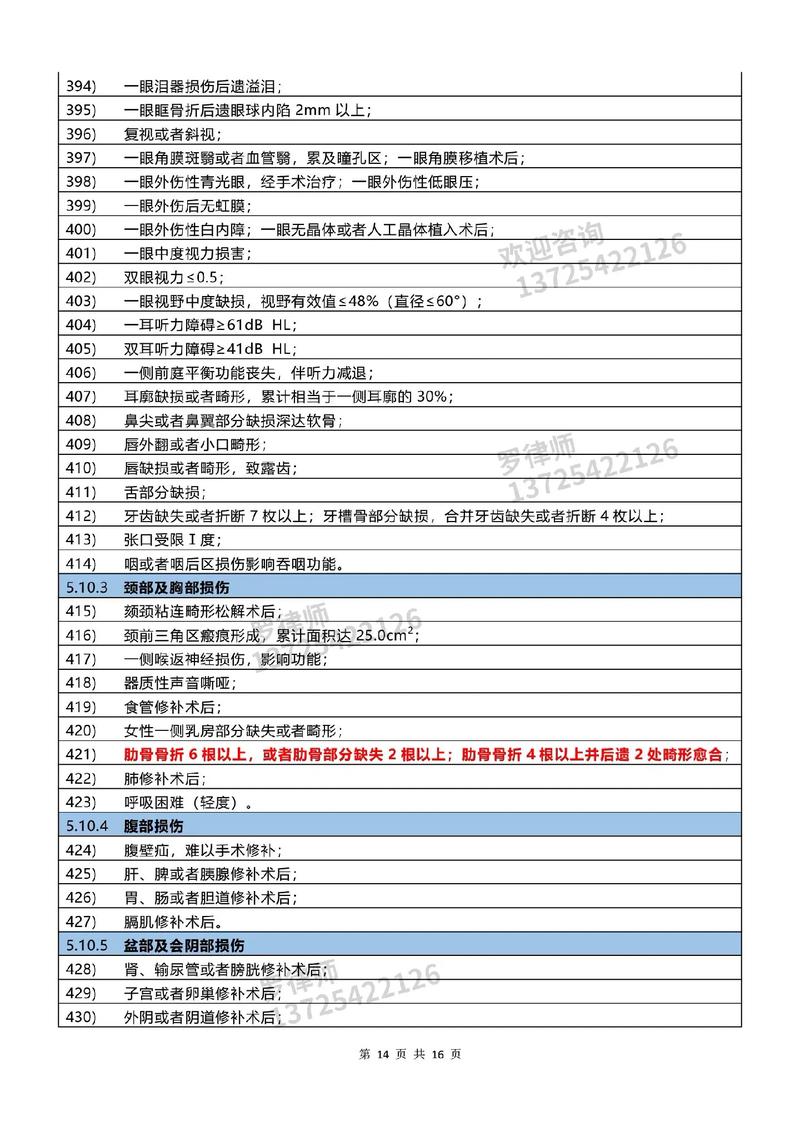 伤残等级认定实务指南：从1到10级的关键细节