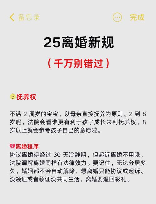 读懂2025离婚新变化：房产抚养与权益保障指南