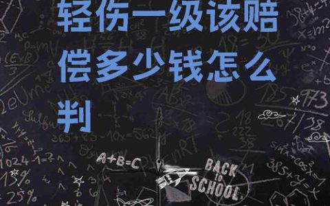 轻伤一级判刑与赔偿全解析