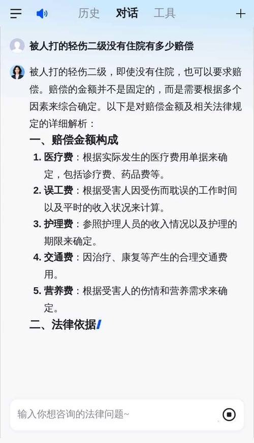 轻伤二级赔偿标准与实务指南