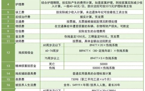 2024交通事故赔偿指南：项目计算与维权要点详析