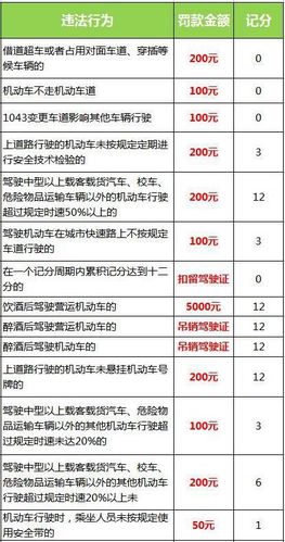 最新驾驶证记分规则：守护您的十二分安全出行