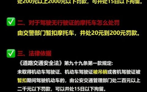无证驾驶非小事！最新处罚标准与法律风险提示