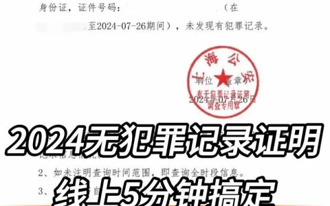 手机开无犯罪证明？别急，律师给你捋清线上办理那些事
