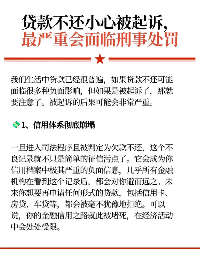 贷款不还的后果与应对策略