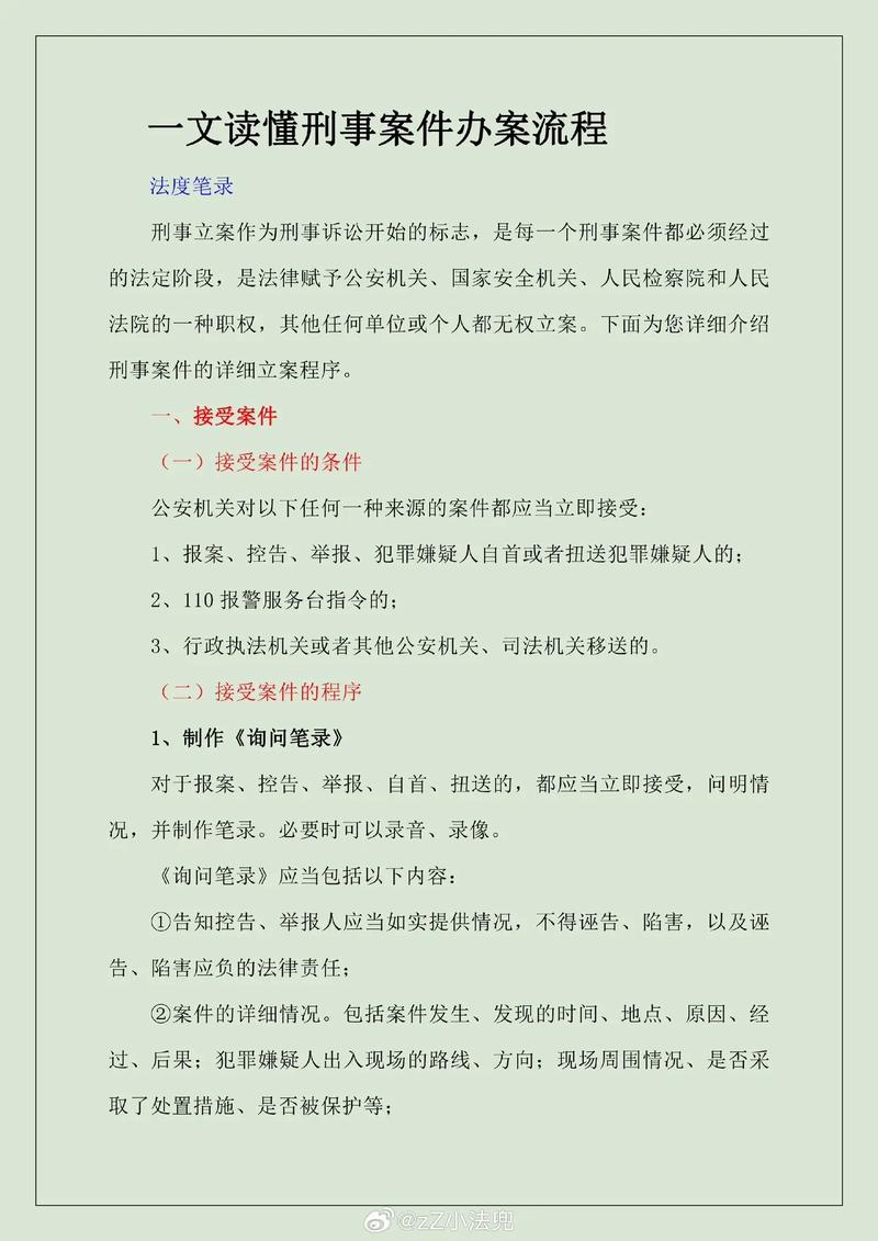 刑事案件流程详解与权益保障