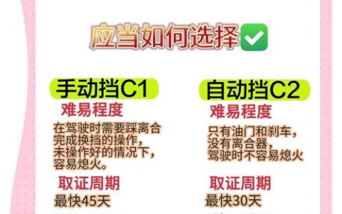 学车选C1还是C2？全面解析助您明智抉择