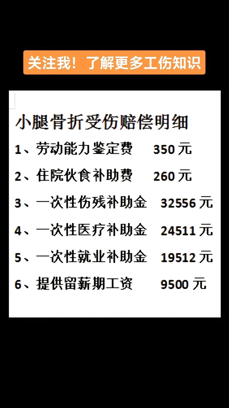 骨折赔偿费用一览表详解与实操